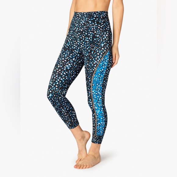 Beyond Yoga Droplets Midi Leggings Black Blue S - Picture 1 of 11